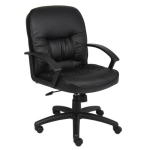 Silla Boss LeatherPlus con respaldo medio