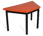 MESA TRAPEZOIDAL 120X60X50CM CUB. POLIPROPILENO            