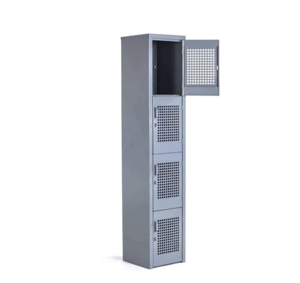 [CC-L3-ECO4PERFORADO]LOCKER PERFORADO METÁLICO 4 PUERTAS