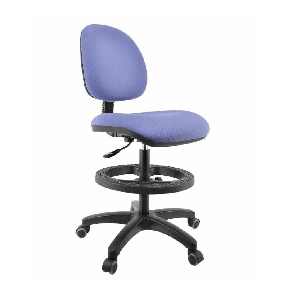 Silla Operativa | Asiento Respaldo Hule Espuma | Base Nylon | Aro Nylon | Pistón Cajero | Tapiz Tela Vinipiel | Interio