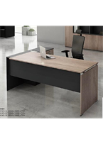 OZ-EX01-16 Escritorio Ejecutivo con retorno medidas: 63" Frente X 55.11" Lateral X 29.5" Altura en tono maple linea AJN™