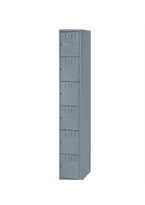 [CC-L3-ECO6]Locker metalico de 6 puertas , 73" Alto x 17.7" profundidad x 15" ancho con ranuras de circulacion de aire ubicadas en la puerta con sistema de porta candado standard ,incluye patas para facil limpieza linea AJN Furniture™