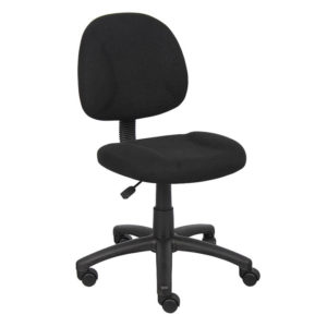 Boss Perfect Posture Deluxe Silla de trabajo de oficina sin brazos