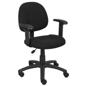 Boss Perfect Posture Deluxe Silla de trabajo de oficina con brazos ajustables