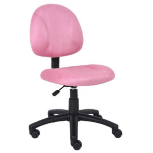 Boss Perfect Posture Deluxe Modern Microfiber Home Office Silla sin brazos