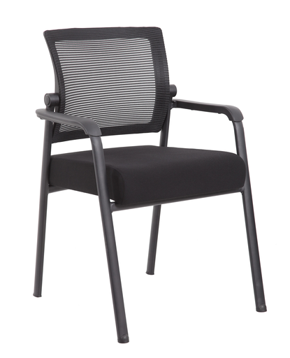 [B6889-BK] [B6889-BK]Silla para invitados Boss Mesh de 4 patas