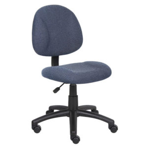 Boss Perfect Posture Deluxe Silla de trabajo de oficina sin brazos