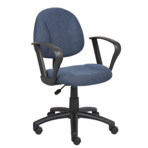 Boss Perfect Posture Deluxe Silla de trabajo de oficina con brazos en bucle